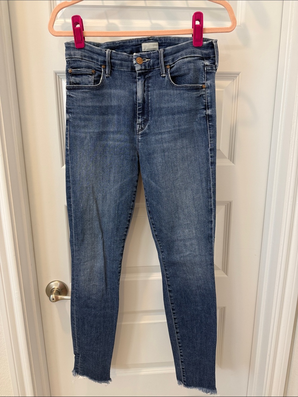 MOTHER Women's Jeans The Looker Ankle Fray in Groovin’